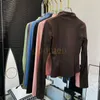 LU-01 Damen-Yoga-Outfit, Sport-Fitness-Mantel, einfarbig, Yoga-Jacke, Reißverschluss-Sweatshirt, eng anliegendes Fitness-Top für Damen, Größe S-3XL