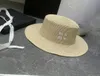Klassisk halmvävd fiskare hatt designer beanie cap lady big zhan brimmed hatt kupol solskyddsmedel