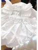 Robes de fille été robe de soleil en dentelle blanche élégante Lolita enfant petites filles vêtements Midi enfants pour adolescents fête princesse robe d'été