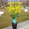 Falso Brassica Napus (3 hastes/peça) Simulação Cor Amarela Flor de Estupro para Casa de Casamento Flores Artificiais Decorativas 2024305