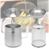 Casseroles Friteuse à frire profonde avec filtre en acier inoxydable Filtre à huile Pan Récipient Accessoires de cuisson