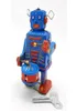 NB Latta retrò robot a carica può camminare a tamburo giocattolo a orologeria ornamento nostalgico per compleanno bambino regalo di Natale ragazzo raccogliere 9589776