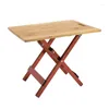 Meubles de Camp bambou balcon loisirs Table pliante cour extérieure jardin Aluninum campagne rétro stockage