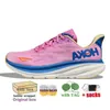 One Hoka1 Free People Clifton 9 8 Running Shoes Hoka1 Bondi 8 Mulheres Homens Low Top Mesh Treinadores Triplo Branco Brilhante Mar Azul Ons Cloud Sports Sneakers Tamanho Grande 36-47