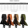 Mens Long Trench Coat Solid Color Long Sleeve Leisure Lapel Button Cardigan Coat Business Cloak Coat S-2XL 240305