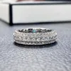 Klaster Pierścienie Prawdziwy Złoty Diamentowy Pierścień Diamentowy 18K, aby dołączyć do imprezowy perydot kamień szlachetny Anillos de Wedding Diamante zaręczynowe biżuteria