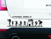 one piece strong world car sticker pirate luffy vinyl car trunk body sticker CA9436885339851883