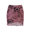 Skirts Pastel Goth High Waist Tie Dye Mesh Mini Skirts 2000s Aesthetics Ruffles Aline Skirts Y2K Vintage Outfits Double Layer