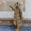 Women's Trench Coats Cotton Jacket Long Knee Length 2024 Winter Korean Version Thickened Fashion Versatile Commuting P241