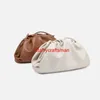 Sacs à main en cuir Botteg Veneta Pochette Sac Fon Ck Cloud Sac Femme Niche Française Internet Celebrity Plissé Dumplings Sac Cuir Véritable Cuir Souple Ohave logo HBL6