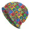 Berets Colorful Dog Beanie Hats Art PAWS HAT TRITÉ Gym Gym élastique hommes Caps Caps Spring Design Retro Bonnet Birthday Gift