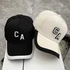 Ball Caps Yeni Bahar Tasarımcısı Yüksek Kalite Tepe Cap Fasion Casue Mektup CA Beyzbol Kapağı Şapka Erkekler için