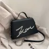 Karl Designer Handtas Dames Enkele Schouder Vierkante Tas Letter Chain Crossbody Tassen Grote Capaciteit Trendy Stijl 231115