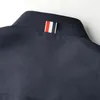 Herenjassen Mode-jas Heren Slanke opstaande kraag Uniform Dikke wollen vesten Kleding Herfst Winter Klassiek gestreept ontwerp Casual jassen