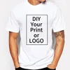 Aangepaste T-shirt voor mannen vrouwen maken uw ontwerp tekst mannen vrouwen print origineel ontwerp hoge kwaliteit geschenken tshirt dames tshirt 240219