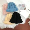 Bérets INS influenceur tricot bonnets chapeau couleur Macaron doux cireux haute qualité laine tout-match hiver chaud femmes casquettes