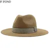 Chapeaux à bord large chapeau seau panama paille d'été pour hommes