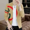 Marka projektanta luksusowy mody dzianiny swetra swetra menu Casual Trendy Coats Kurtka męska ubrania