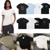 Camisetas para mujer Camiseta de verano de Loewee Versión alta Diseñador de la marca Lowe Manga corta y cuello redondo Algodón puro Desgaste mate Confort lowewe top A13