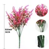 Decorative Flowers Lavender Flower Artificial Plant Used For Christmas Wedding Decoration Garden Home Pography Supplies