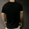 T-shirt di cotone a maniche corte di alta qualità alla moda Rhinestone Cool Male Heavy Technology Streetwear Sale Sendi Tshirt 240305