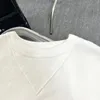 Witte print sweatshirts heren dames trui vintage oversize truien 2024ss