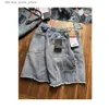 Shorts pour hommes 2023ss short en denim lavé de haute qualité pour pantalons décontractés pour hommes Y2k vêtements de rue Techwear Survêtements pantalons pour vêtements pour hommes Q240305