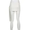 Rok BIIKPIIK Mode Lint Vrouwen Lederen Mini Rokken Sexy Witte Rits Riemen Lage Taille PU Rok Herfst Onderkant Kleding Runway Y2K