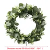 Couronne d'eucalyptus artificielle, 1 ensemble, pour porte d'entrée, porche, ferme, décorations de noël pour Thanksgiving, intérieur et extérieur, nouveauté