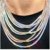 Collana Daihe Fashion popolare Hip Hop con diamanti intarsiati in oro e argento con catena quadrata ad artiglio e strass