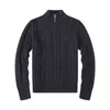 Senior Men's Designer Brand Sweater Sticked Crow Neck Letter Retro broderi varm mjuk mjuk multifärg långärmad kläder