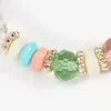 Link Bracelets 4pcs/set Beaded Crystal Bracelet For Women Bohemian Elephant Pendant Wholesale Bulk Wrap Charm Jewelry