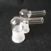 Adaptateur de fouet à vapeur en verre, 14mm, 18mm, 19mm, femelle ou mâle, grand tuyau à 90 degrés, en stock ZZ