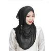 Ethnische Kleidung, hochwertiger Instant-Schal, muslimischer Hijab, Damen, Quaste, Diamanten, zum Anziehen, fertiges Kopftuch, Turban, islamischer Schal, Wickeltuch, Khimar
