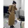 Trench Women Windbreaker Coats Tops Overcate Cardigans Cardigans jackets retro y2k style style outwear virts long trench winter dresses