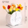 Classic Creative Simulation Dried Flower Coin Pocket Portable Bag Flowerpot Cabas Succulent Bags Vase Flower Micro Landscape Personality