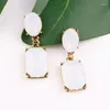 Dangle Earrings Multicolor Square Candy Drop Pendant Fashion Jewelry For Women 2024 Party Wedding Engagement