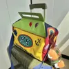 Y2k karikatür omuz çantası anime alt kolunu komik çapraz tote çanta sevimli tuval elçi zip çanta kawaii seyahat çantası depolama çantası 240226