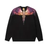 Chaopai MB Colorful Droplet Wings Feather Print Round Neck Pullover Seater for Men and Men and Women BFカップルルーズコートマルセロレアルマドリードデザイナーメンズパーカーbt17