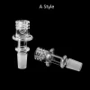 Beracky 4 styles fumer quartz Enail Banger 20mm 24mm 25mmOD femelle mâle E clous pour chauffe-bobine verre eau Bongs Dab Rigs tuyaux LL