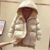 Parkas Manteau d'hiver pour femme Veste rembourrée à capuche Chaleur Parka Veste Livraison gratuite Mi-longueur Top Gros Plus Taille Lâche Loisirs Nouveau