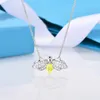 Charm Designer Necklace Collection Butterfly Necklace with Diamond pendant Butterfly Ladybug Firefly Insect pendant birthday wedding party with box