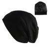 Elastische Baumwollturbanhut Feste Farbe Frauen Kopftuch Motorhaube Innere Hijabs Cap Muslim Head Wraps Femme Wrap Chemo Beanie Skull Caps173b