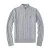 Senior Men's Designer Brand Sweater Sticked Crow Neck Letter Retro broderi varm mjuk mjuk multifärg långärmad kläder