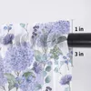 Gordijn lente aquarel bloemen hortensia klein raam volant pure korte slaapkamer interieur voile gordijnen