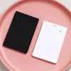 Jewelry Pouches 50PCS 6x9cm Black White Necklace Display Cards Holder Earrings Hanging Cardboard Packaging For Small Business Wholesale