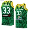 Basketball Jerseys Printed 2023 World Cup Lithuania Jersey National Team Rokas Jokubaitis TADAS SEDEKERSKIS 33 Tomas Dimsa JonasH243599