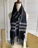 13Color Design Woman and Mens 100 Cashmere Plaid Scarf Luxury Shawl Size18030秋と冬のファッション