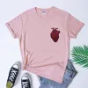 T-Shirts Anatomik Kalp Cep Baskı Tişört Kadın Hipster Hemşire Kardiyolojisi Tshirt Sokak Giyim Estetik Anatomi Grafik Tees Üstleri 5xl