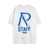 Retro High Street T-Shirt Designer Men T Shirts Summer Short Sleeved Round Mount Letter Printed Cotton Top Top Toe